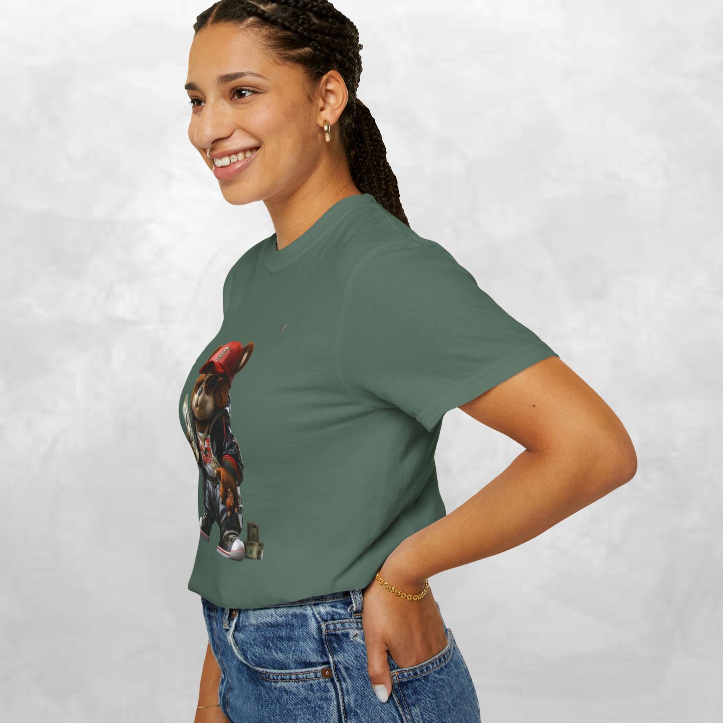 Urban Graffiti Bear T-Shirt, Streetwear Tee, Unisex Graphic Tee, Casual Wear, Gift for Hip-Hop Lovers, Fun and Trendy Fashion