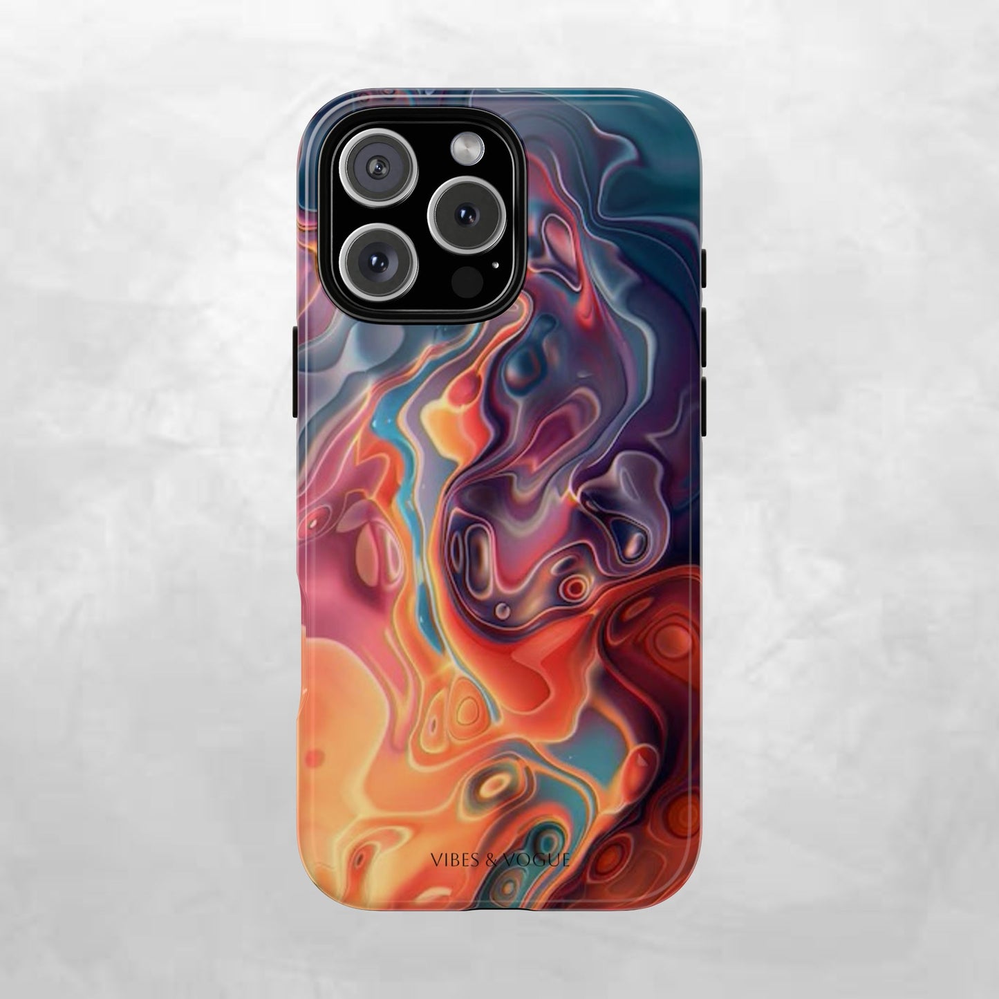 Colorful Phone Case, Abstract Print Cover, Tough Cases for Protection, Gift for Her, Modern Design, Trendy Mobile Accessory