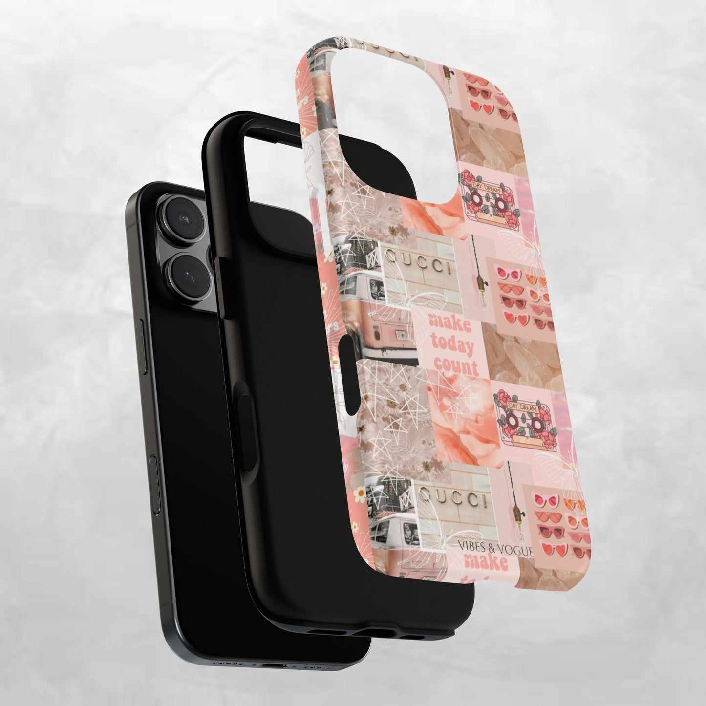Stylish Phone Case for Trendsetters, Customizable Smartphone Cover, Vibes & Vogue Design, Floral Aesthetic Gift, Unique Tech Accessory