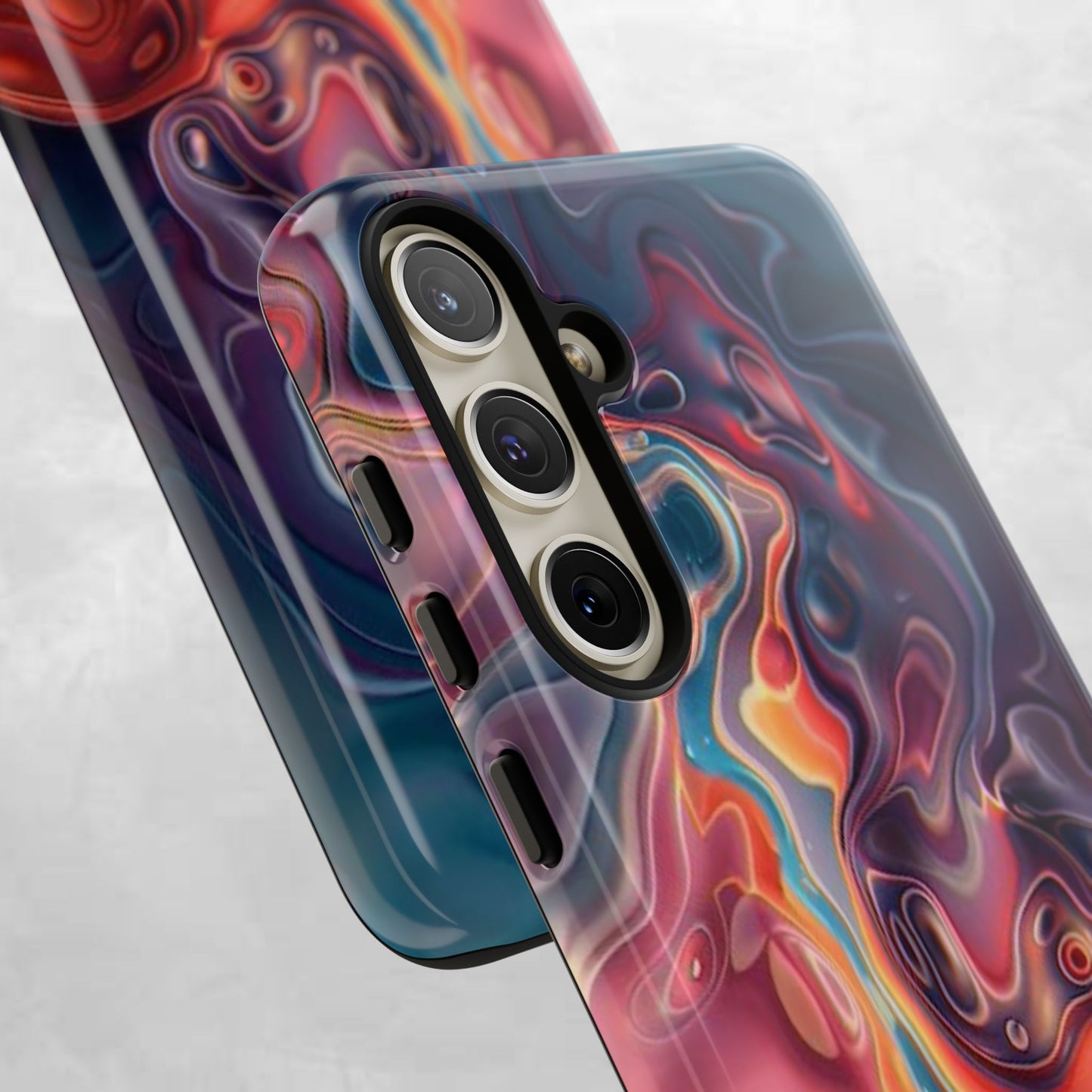 Colorful Phone Case, Abstract Print Cover, Tough Cases for Protection, Gift for Her, Modern Design, Trendy Mobile Accessory