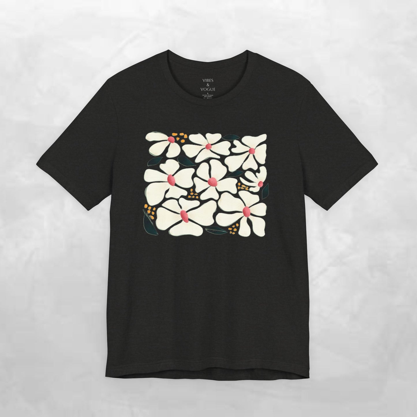 Vibrant Floral Unisex Tee, Casual Summer Shirt, Gift for Flower Lovers, Beachwear, Relaxed Fit, Everyday Comfort