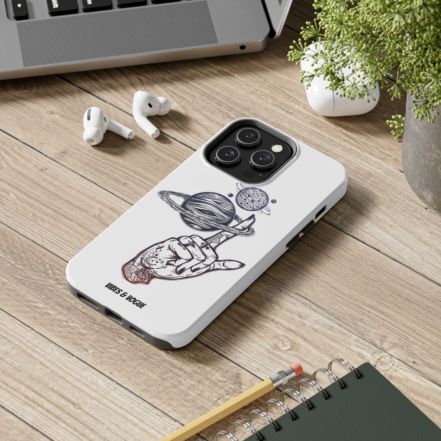 Cosmic Tattoo Phone Case, Unique Galaxy Cell Phone Cover, Gift for Astronomers, Trendy Space Phone Protector, Birthday and Holiday Gift