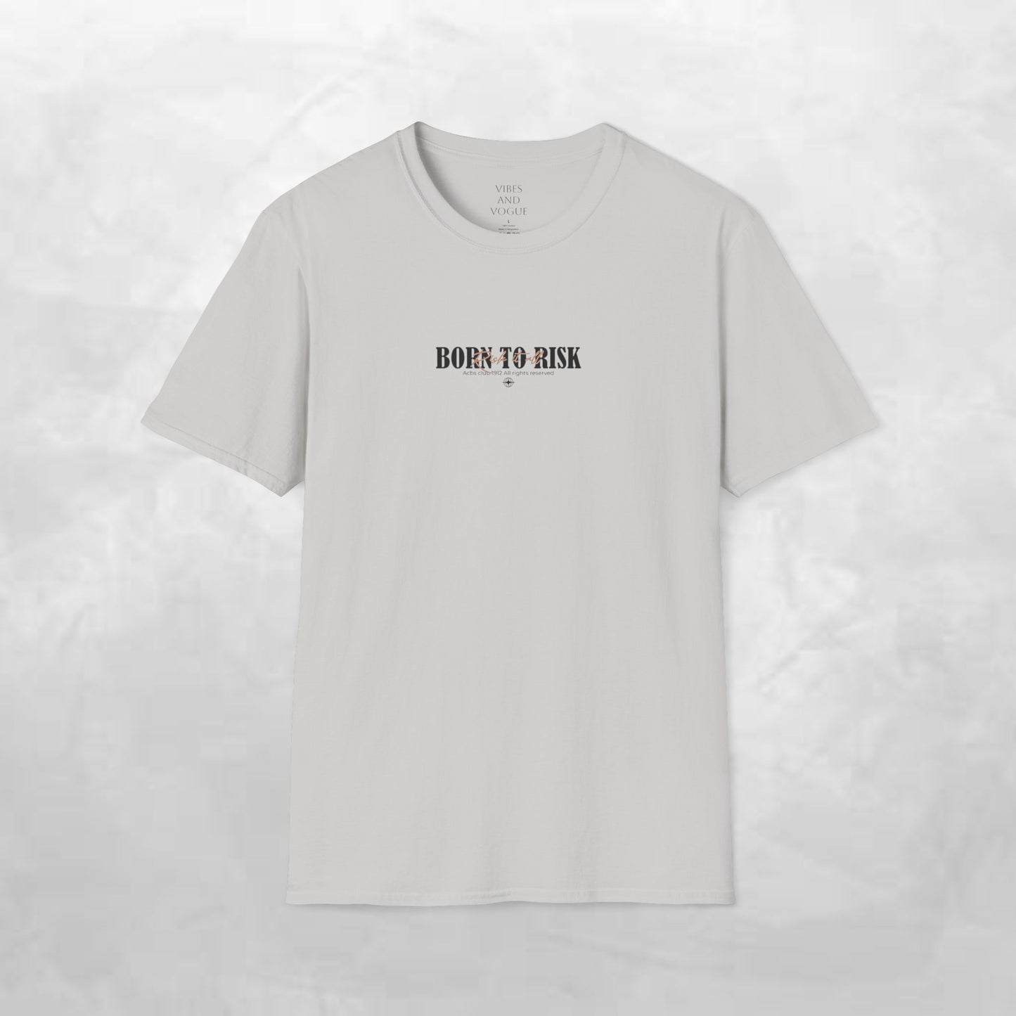 Born to Risk T-Shirt — Minimalist Motivational Graphic Tee