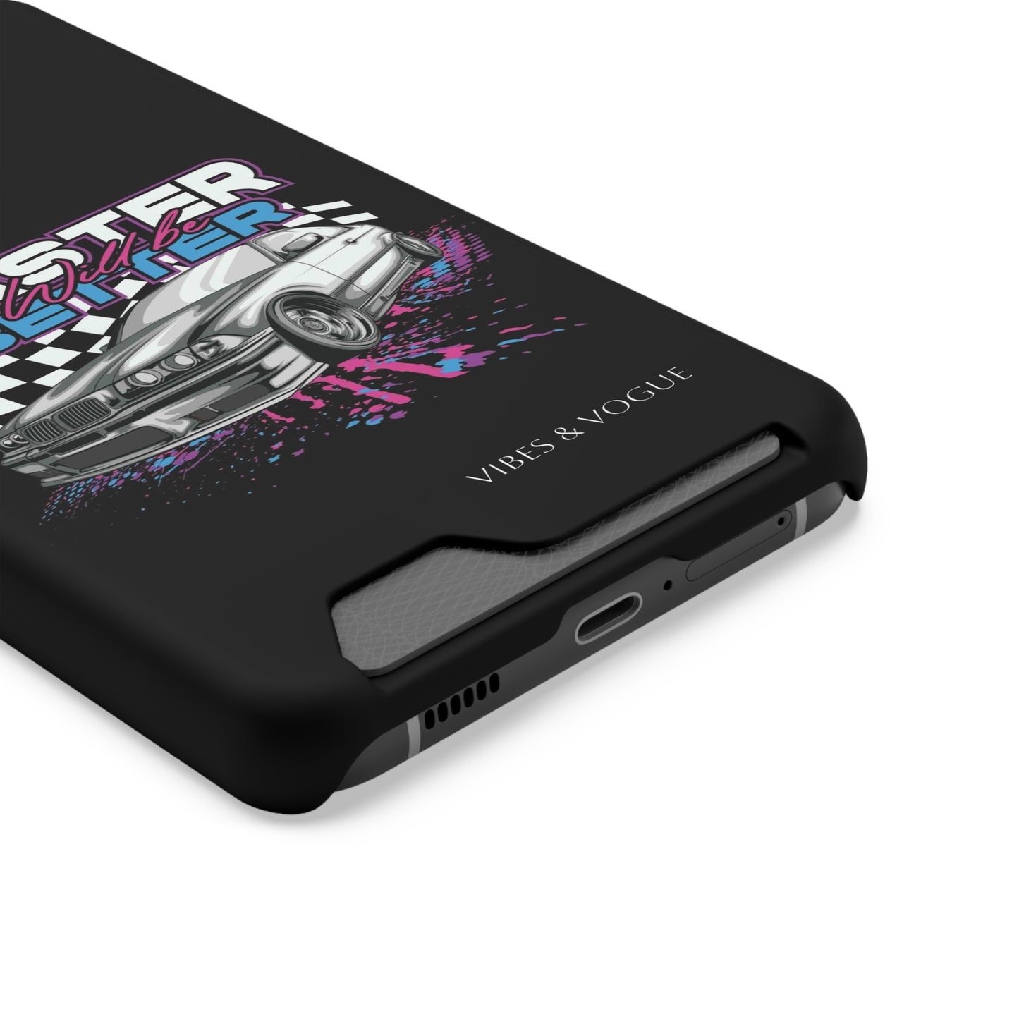 Racer Phone Case with Card Holder - Fast & Furious Motif