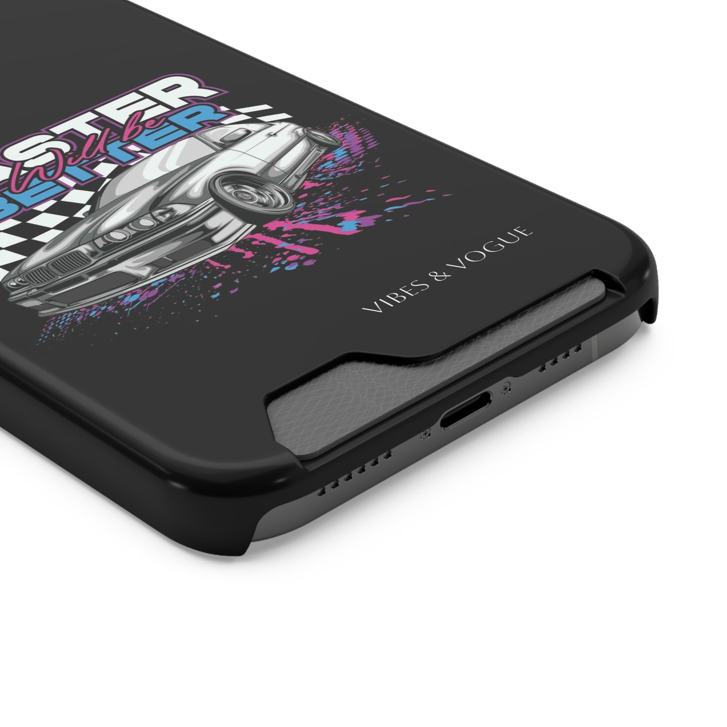 Racer Phone Case with Card Holder - Fast & Furious Motif