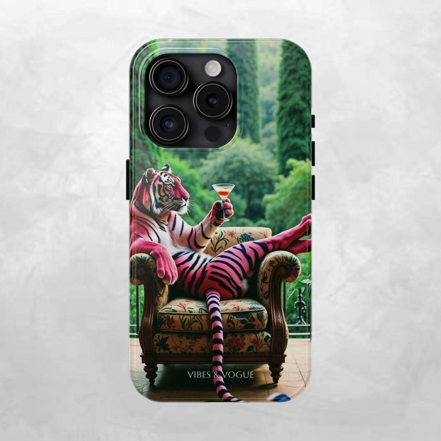 Relaxed Tiger Phone Case | Tough Case for Animal Lovers, Unique Gift for Friends, Stylish Tech Accessories, Fun Phone Cover, Vibrant Design