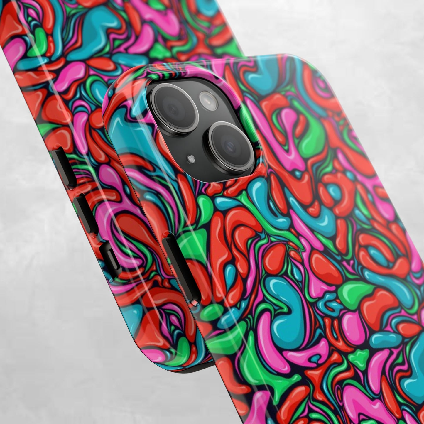 Vibrant Tough Phone Cases - Colorful Abstract Designs for Teens & Adults, Perfect Gift for Birthdays, Holidays, & Everyday Use