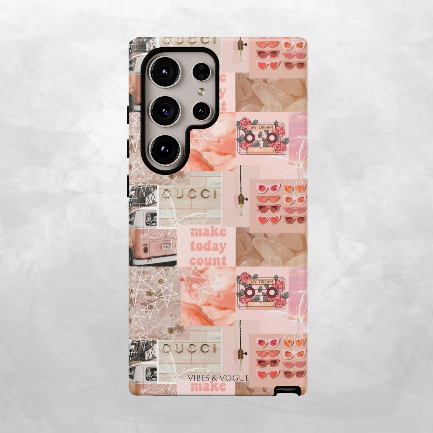 Stylish Phone Case for Trendsetters, Customizable Smartphone Cover, Vibes & Vogue Design, Floral Aesthetic Gift, Unique Tech Accessory