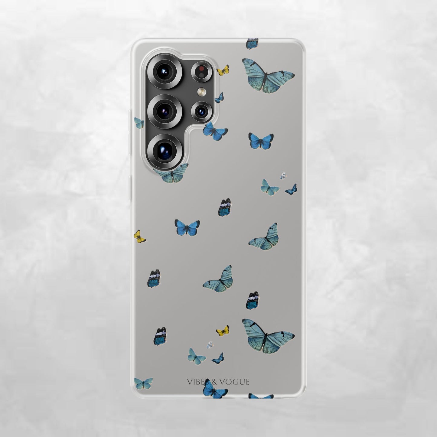 Butterfly Vibes Phone Case, Flexible Phone Cover, Elegant Phone Accessory, Gift for Nature Lovers, Spring Decor, Eco-Friendly Case