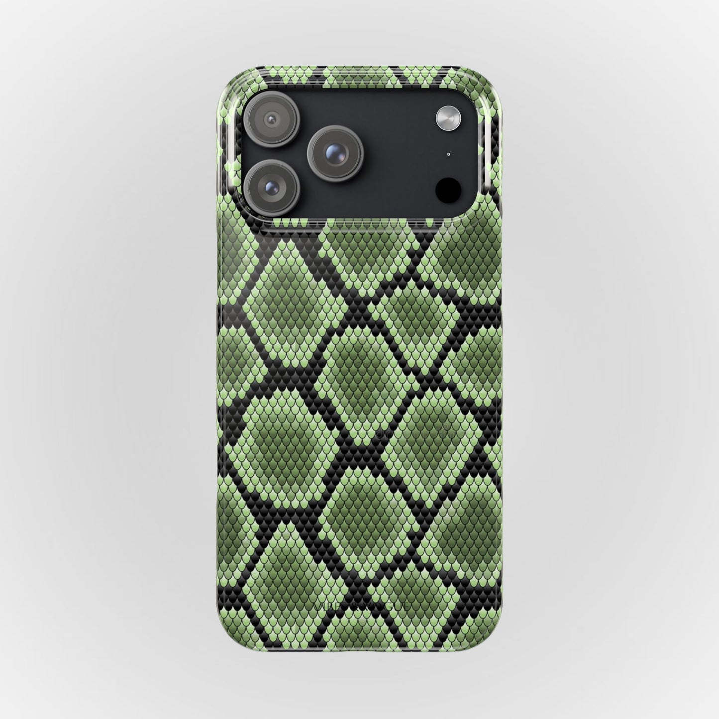 Sleek Green Snake Skin Slim Phone Case - Stylish & Protective for All Occasions