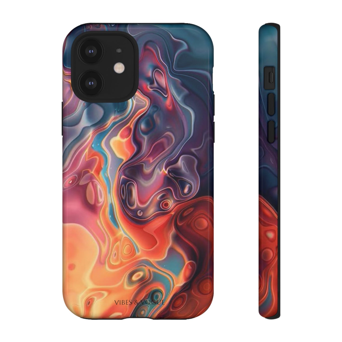 Colorful Phone Case, Abstract Print Cover, Tough Cases for Protection, Gift for Her, Modern Design, Trendy Mobile Accessory