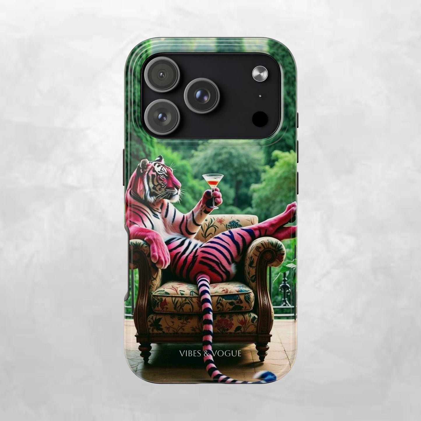 Relaxed Tiger Phone Case | Tough Case for Animal Lovers, Unique Gift for Friends, Stylish Tech Accessories, Fun Phone Cover, Vibrant Design