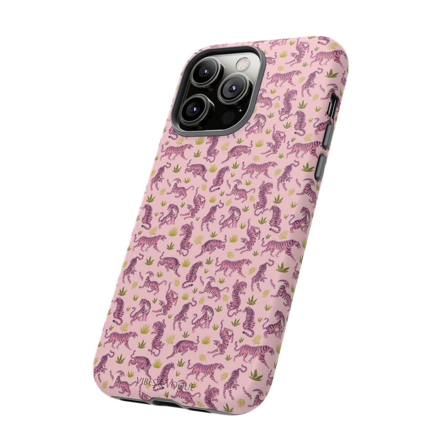 Pink Tiger Pattern Phone Case - Tough Cases