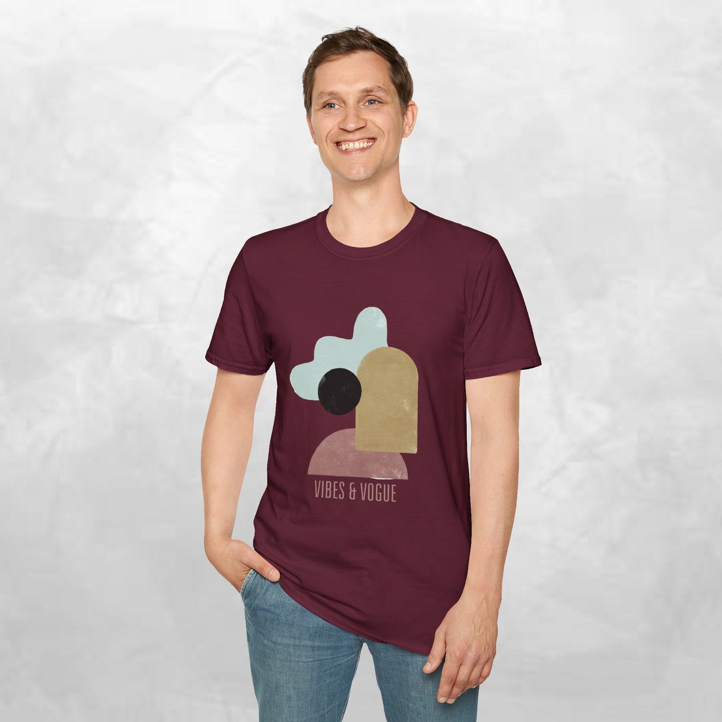 Vibes & Vogue Unisex Softstyle T-Shirt - Trendy Casual Wear for Art Lovers