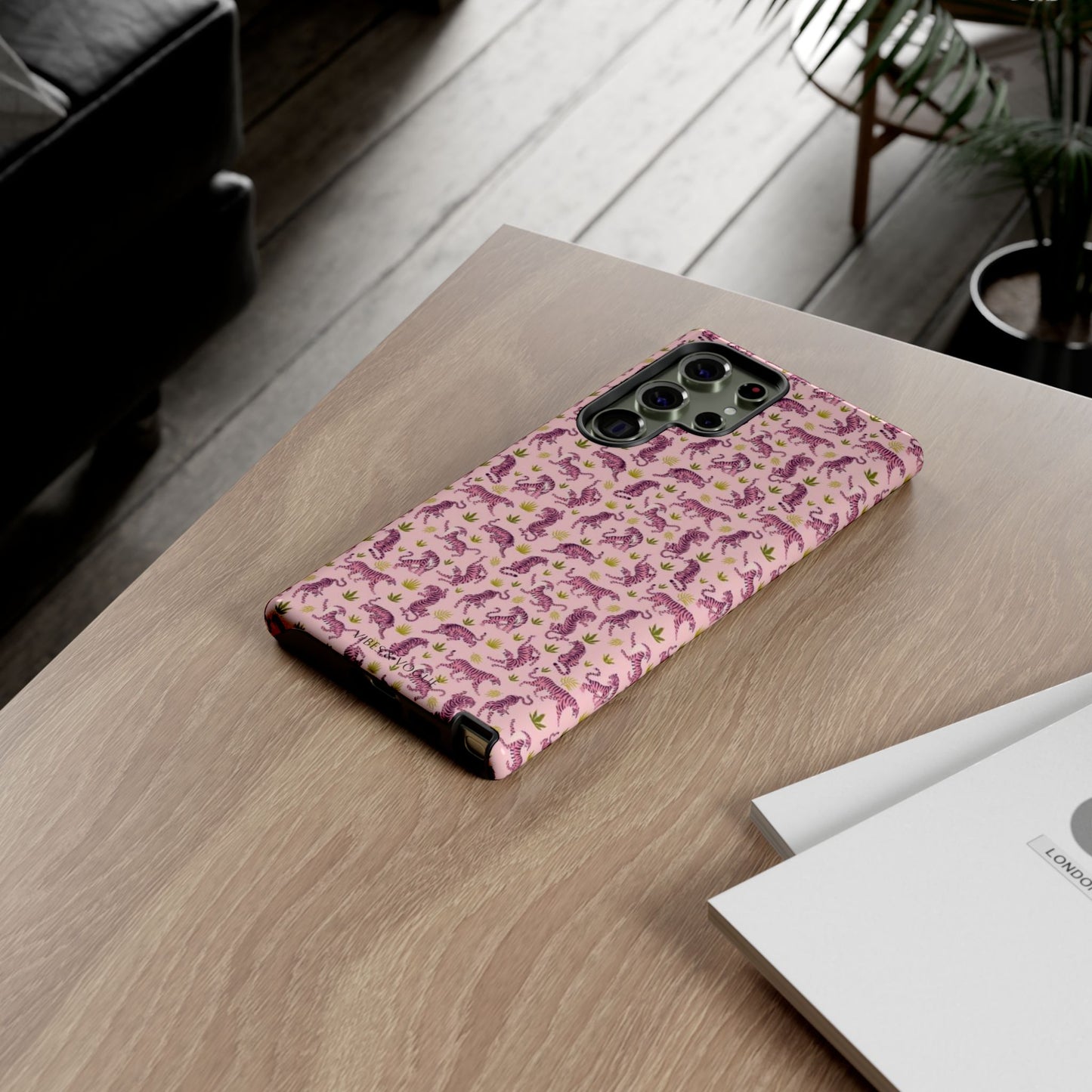 Pink Tiger Pattern Phone Case - Tough Cases
