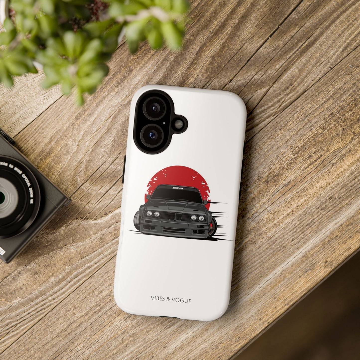 Tough Cases – Retro Racing Car Phone Case for Auto Enthusiasts
