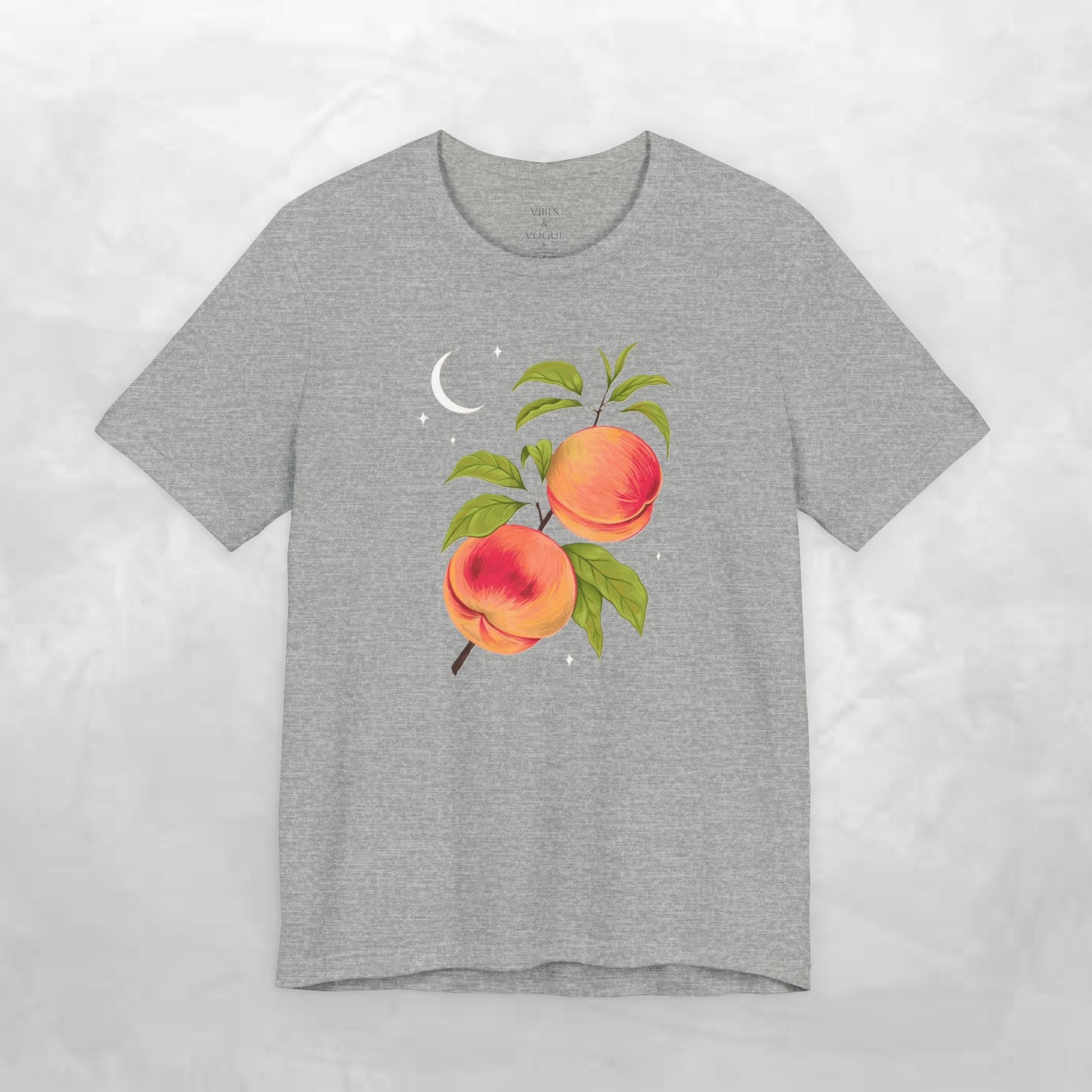 Peachy Summer Vibes Tee - Unisex Jersey Short Sleeve Shirt, Casual Wear, Gift for Her, Summer Fashion, Peach Design, Birthday Gift