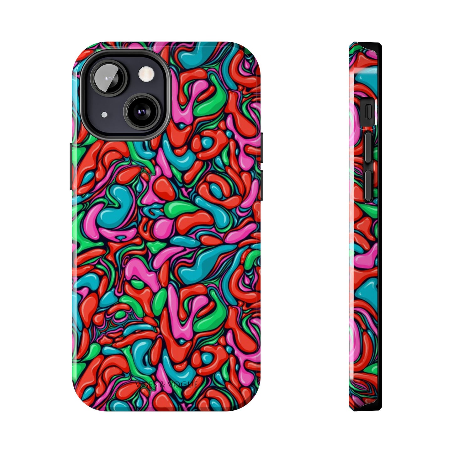 Vibrant Tough Phone Cases - Colorful Abstract Designs for Teens & Adults, Perfect Gift for Birthdays, Holidays, & Everyday Use