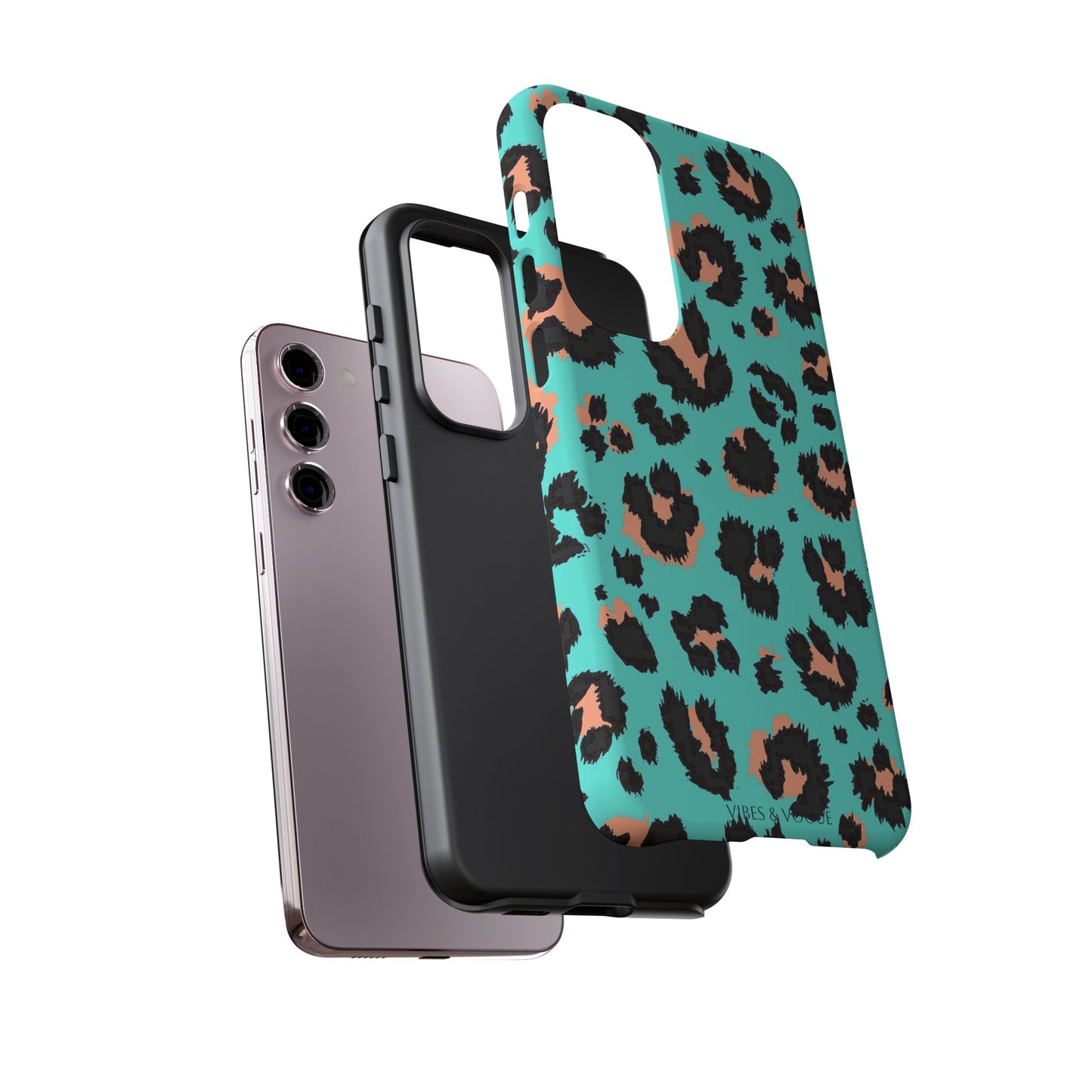 Leopard Print Phone Case, Tough Phone Case, Wild Style Accessory, Animal Print Cover, Stylish Phone Protection