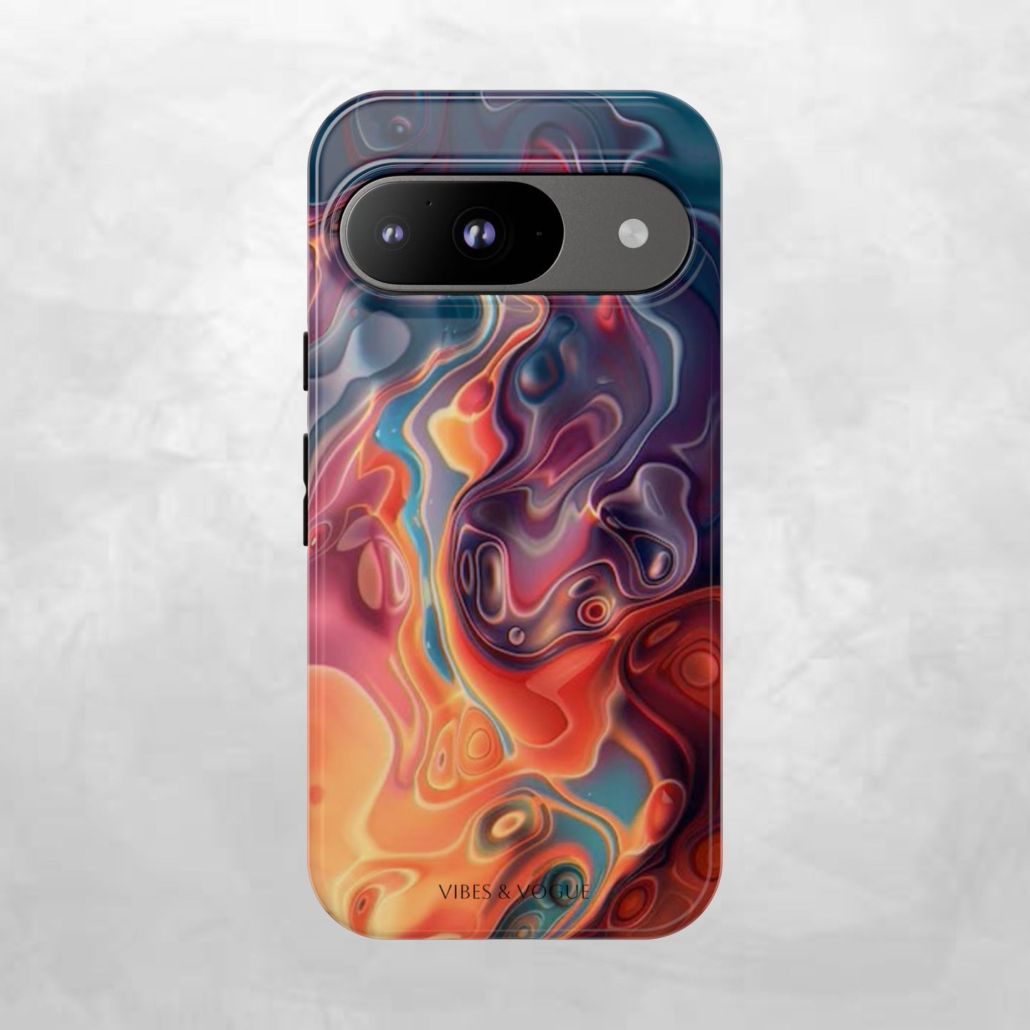 Colorful Phone Case, Abstract Print Cover, Tough Cases for Protection, Gift for Her, Modern Design, Trendy Mobile Accessory