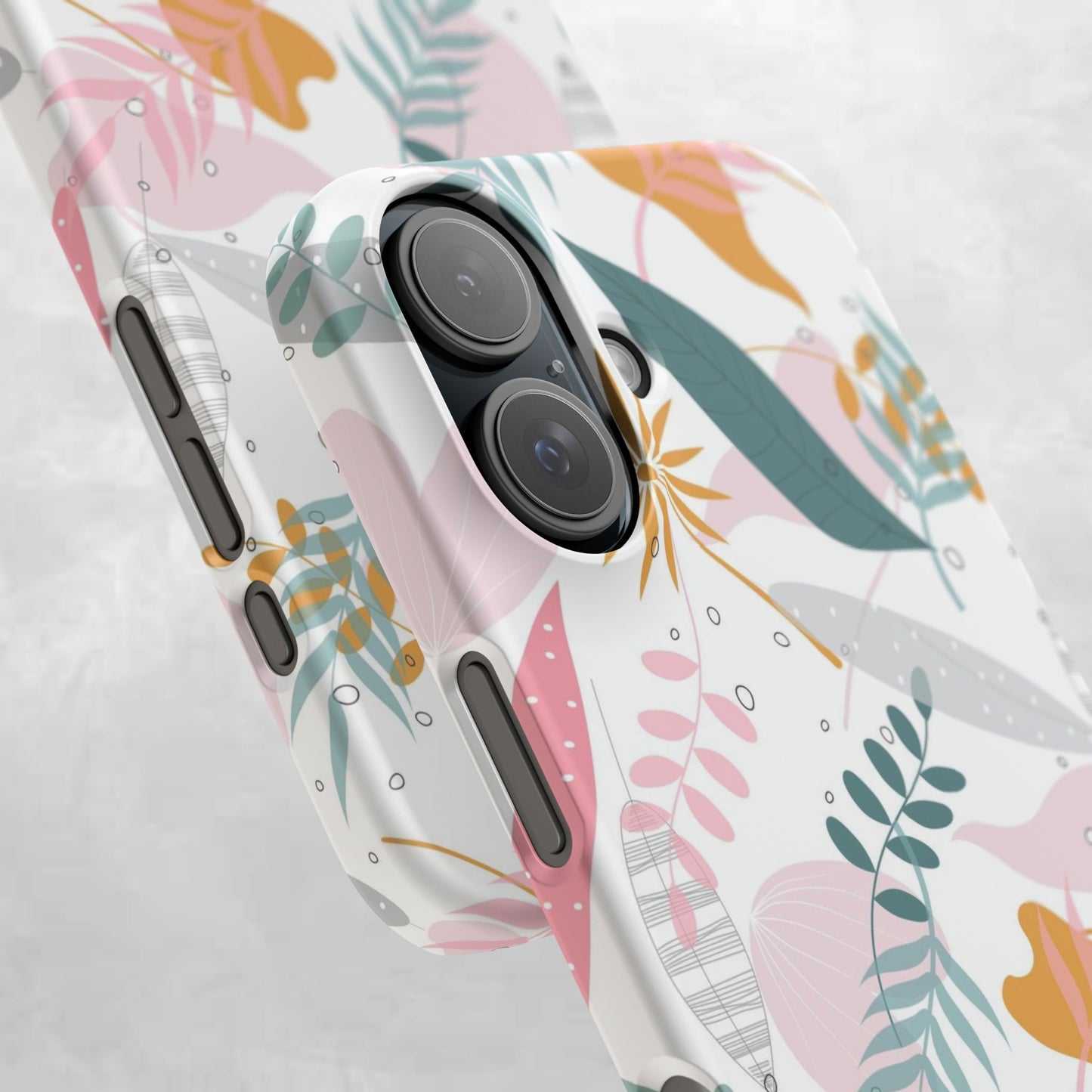 Floral Snap Case - Stylish Phone Protector with Botanical Design