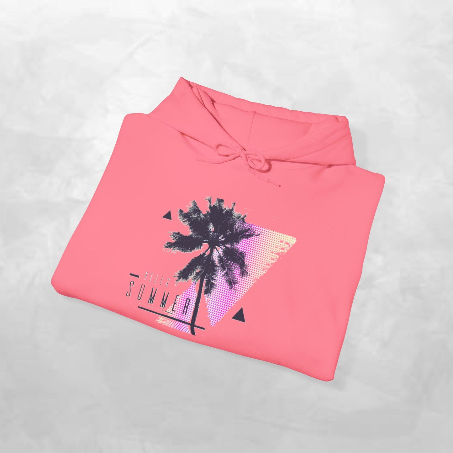 Tropical Vibe Hoodie, Summer Comfort Sweatshirt, Beachy Pullover for Vacation, Unisex Hooded Top, Gift for Warm Weather