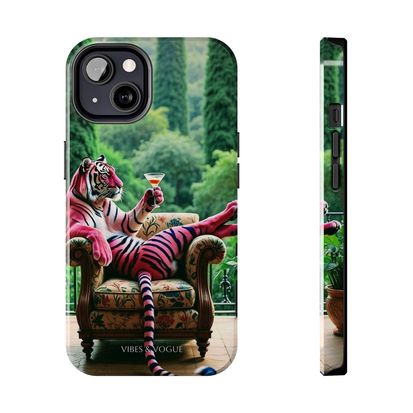 Relaxed Tiger Phone Case | Tough Case for Animal Lovers, Unique Gift for Friends, Stylish Tech Accessories, Fun Phone Cover, Vibrant Design