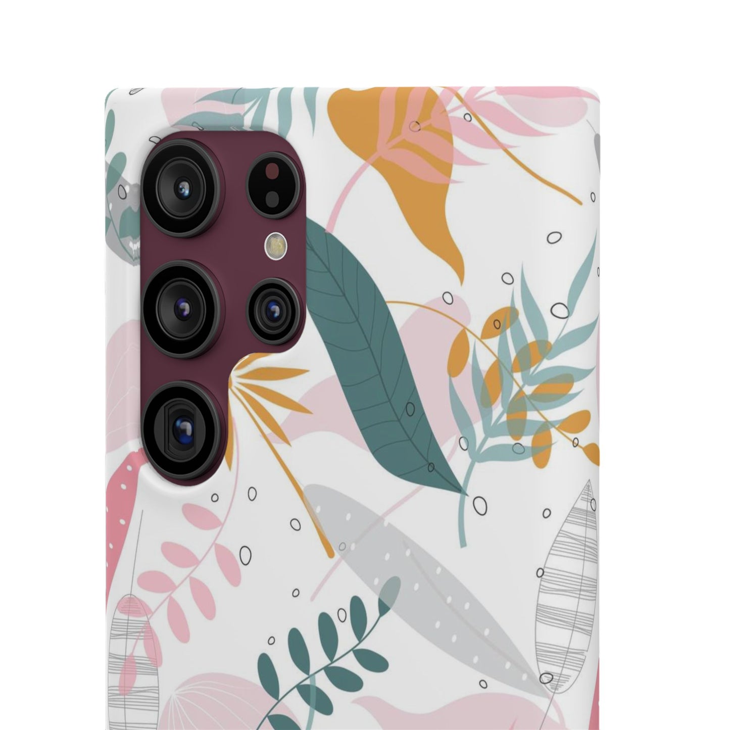 Floral Snap Case - Stylish Phone Protector with Botanical Design