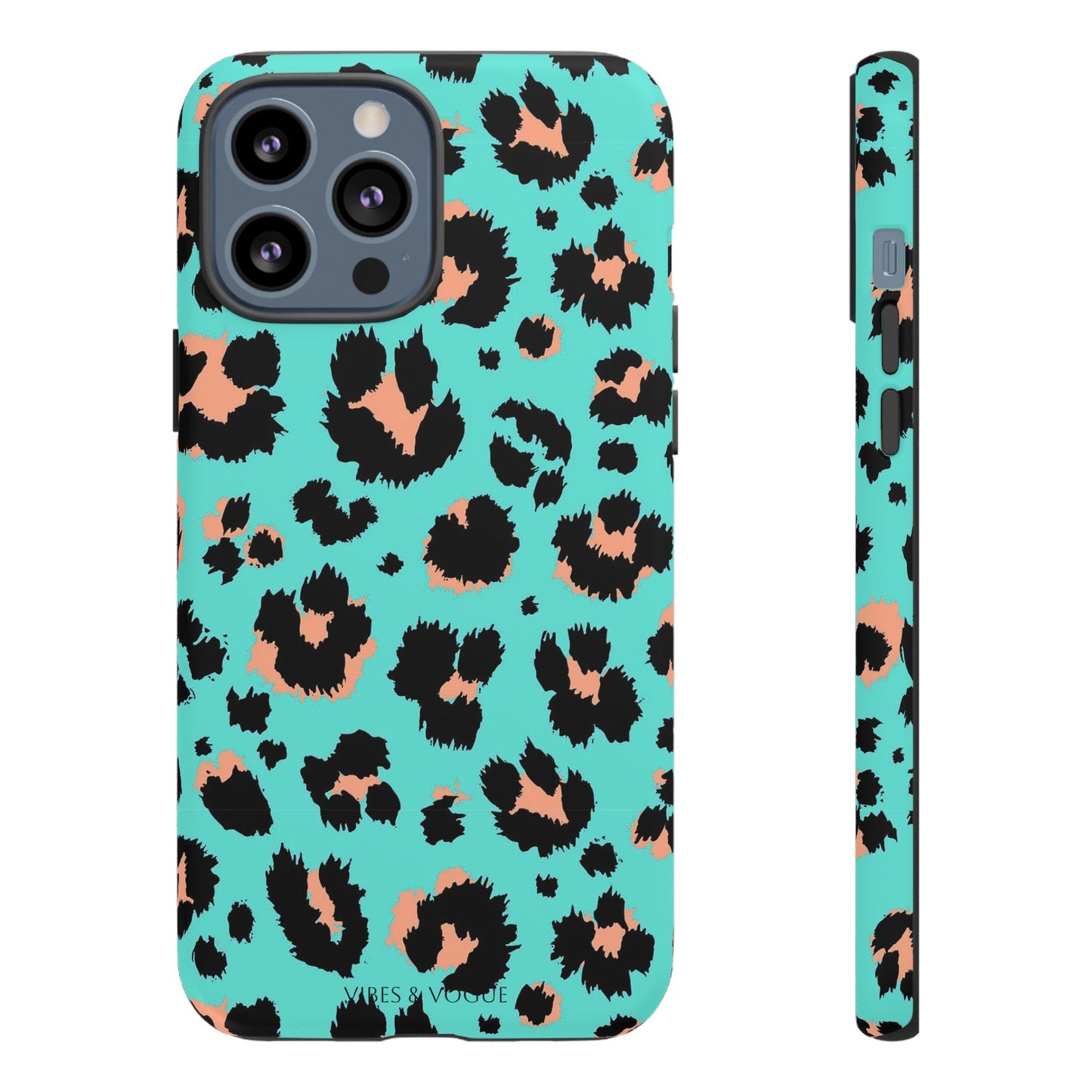 Leopard Print Phone Case, Tough Phone Case, Wild Style Accessory, Animal Print Cover, Stylish Phone Protection
