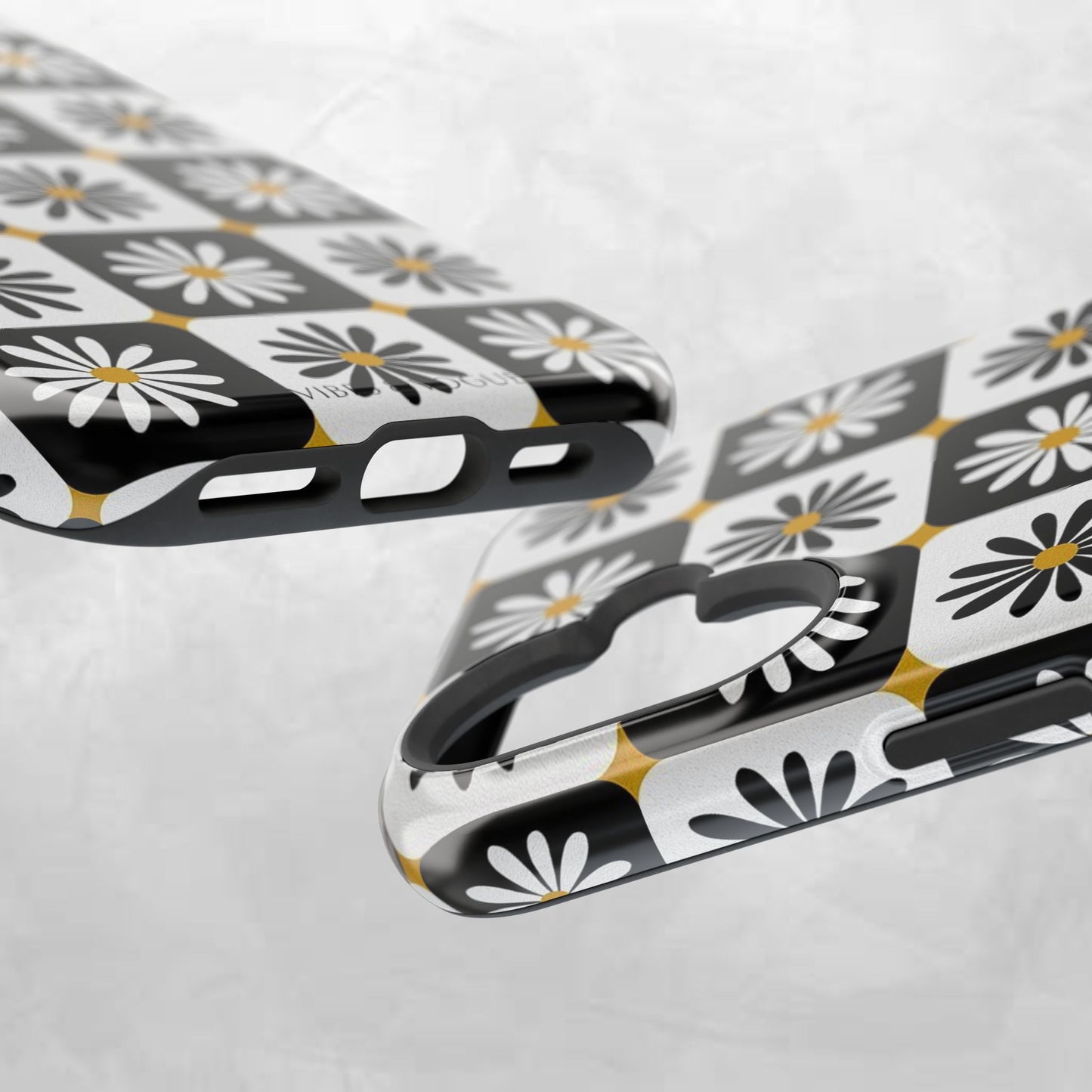 Retro Daisy Magnetic Tough Case - Stylish Protection for Your Phone