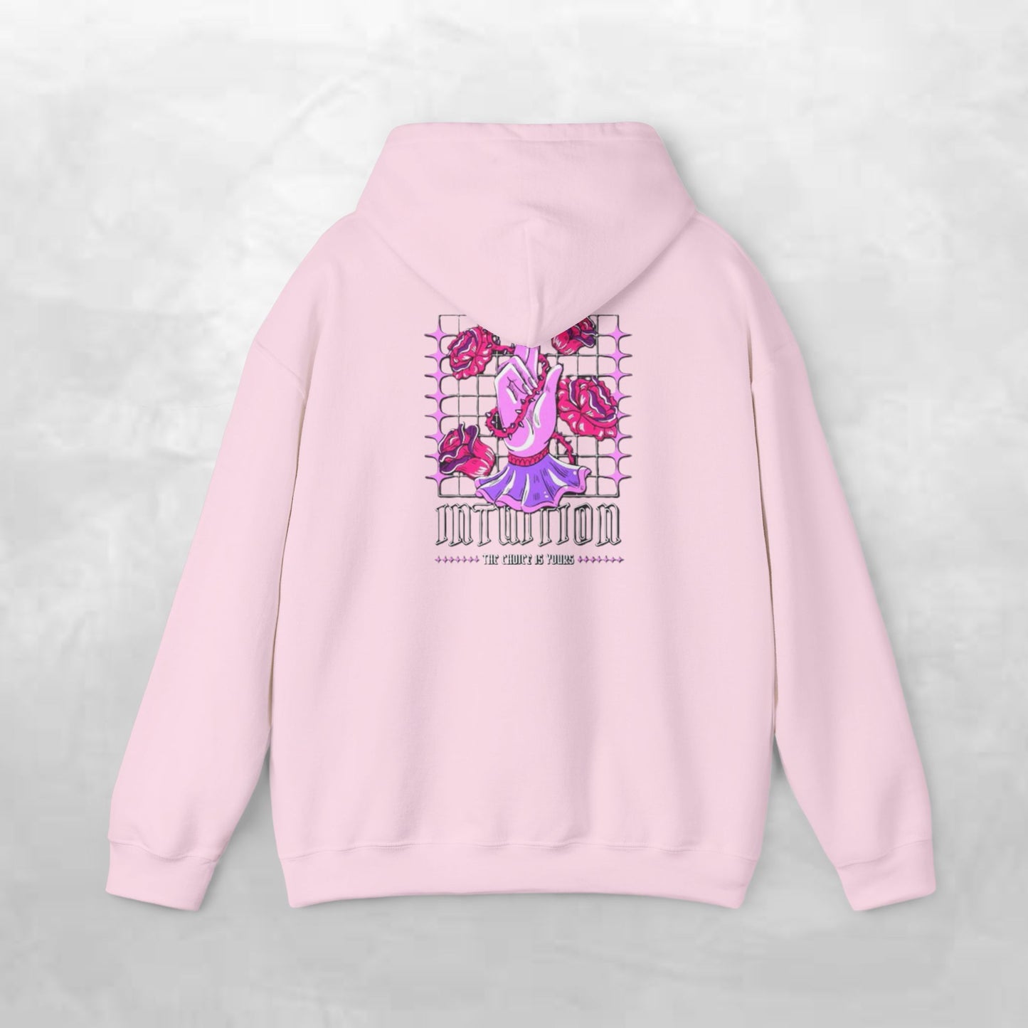 Intuitive Blooms Hoodie, Cozy Sweatshirt, Artistic Apparel, Unique Gift, Comfortable Fashion