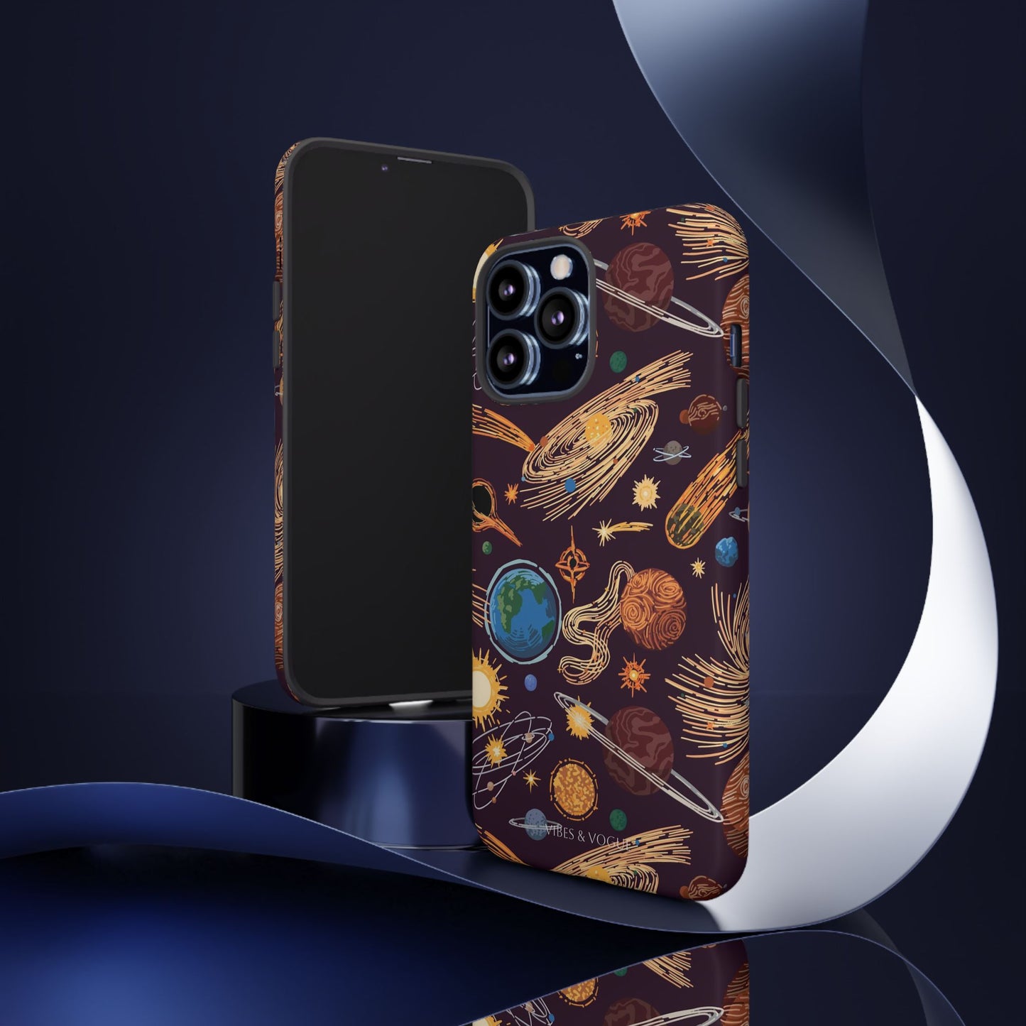 Space-Themed Phone Case - Cosmic Galaxy Design, Durable Protective Cover, Unique Gift, Celestial Lover's Accessory