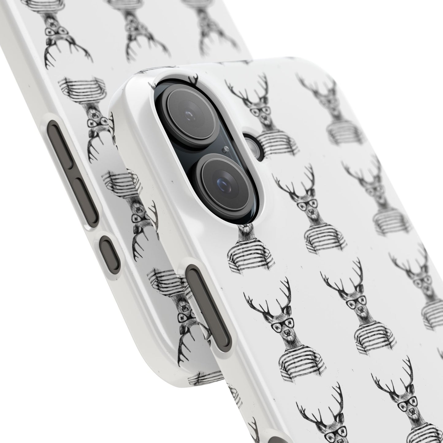 Stylish Slim Phone Case with Cool Stag Design