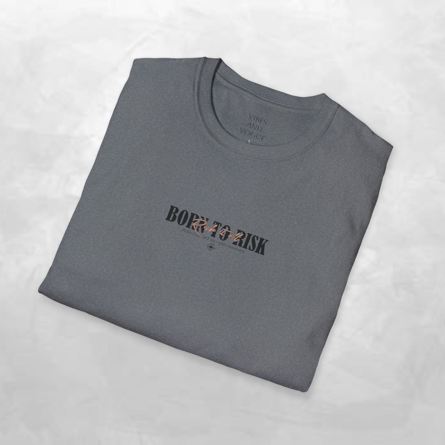 Born to Risk T-Shirt — Minimalist Motivational Graphic Tee