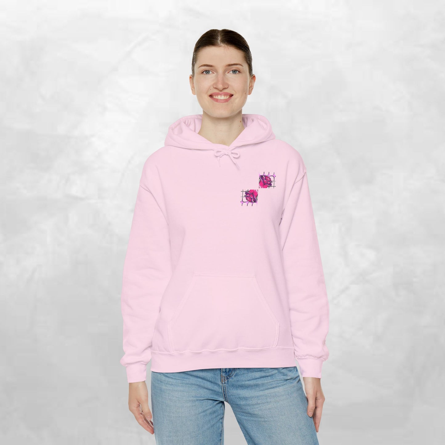 Intuitive Blooms Hoodie, Cozy Sweatshirt, Artistic Apparel, Unique Gift, Comfortable Fashion