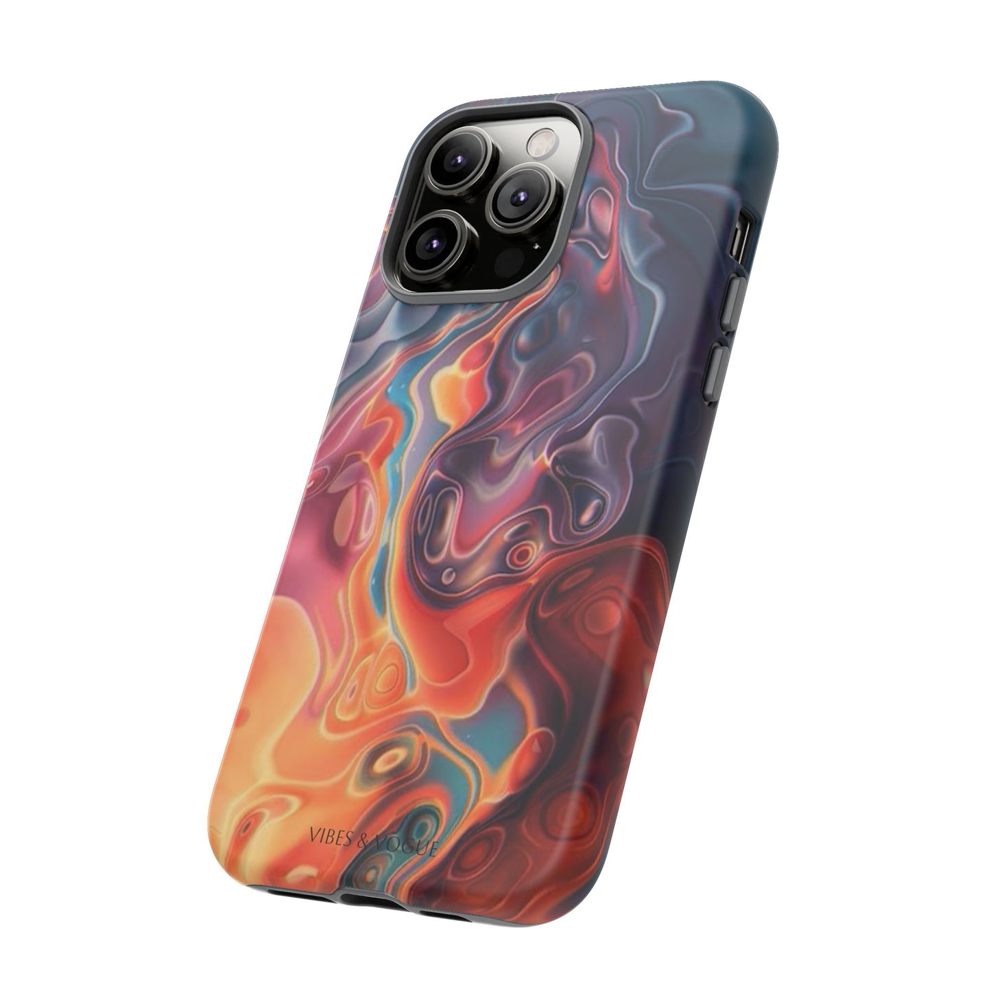 Colorful Phone Case, Abstract Print Cover, Tough Cases for Protection, Gift for Her, Modern Design, Trendy Mobile Accessory