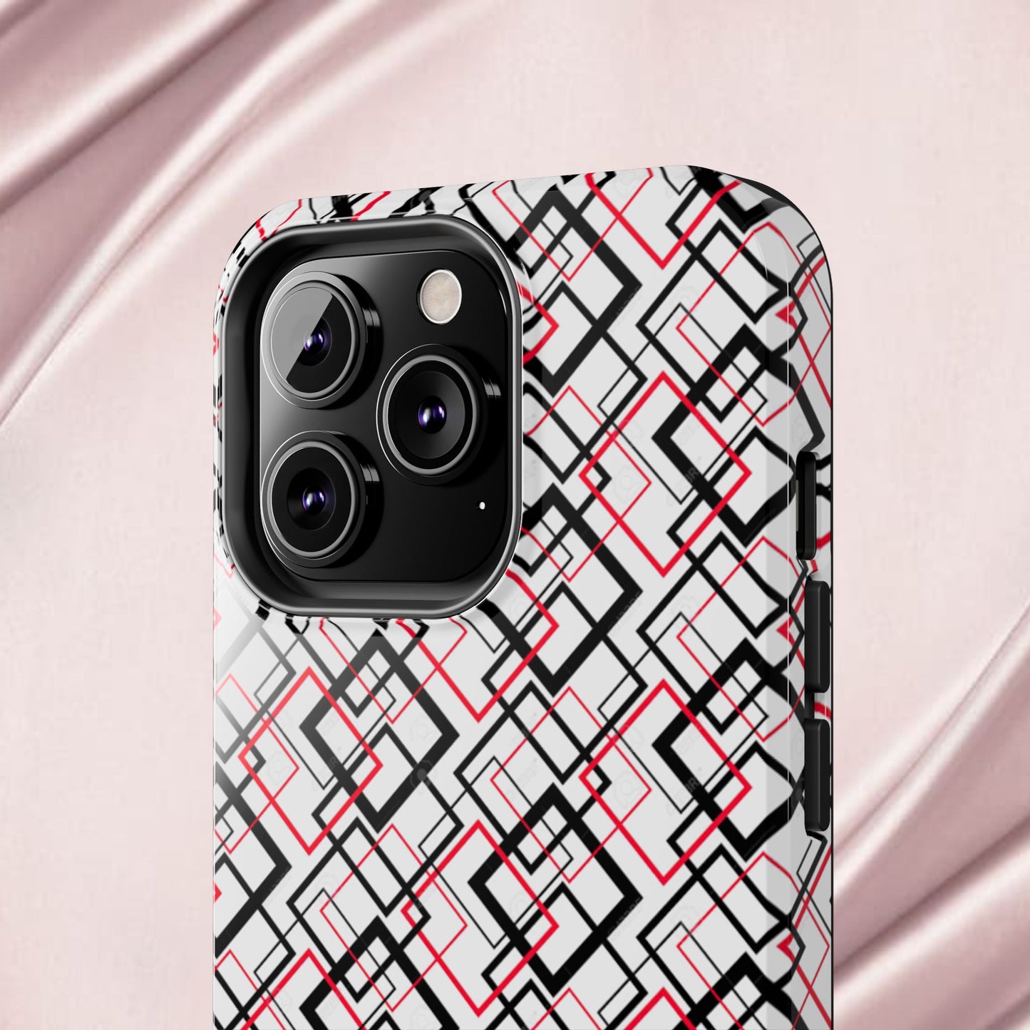 Stylish Geometric Tough Phone Case - Modern Design for Trendsetters