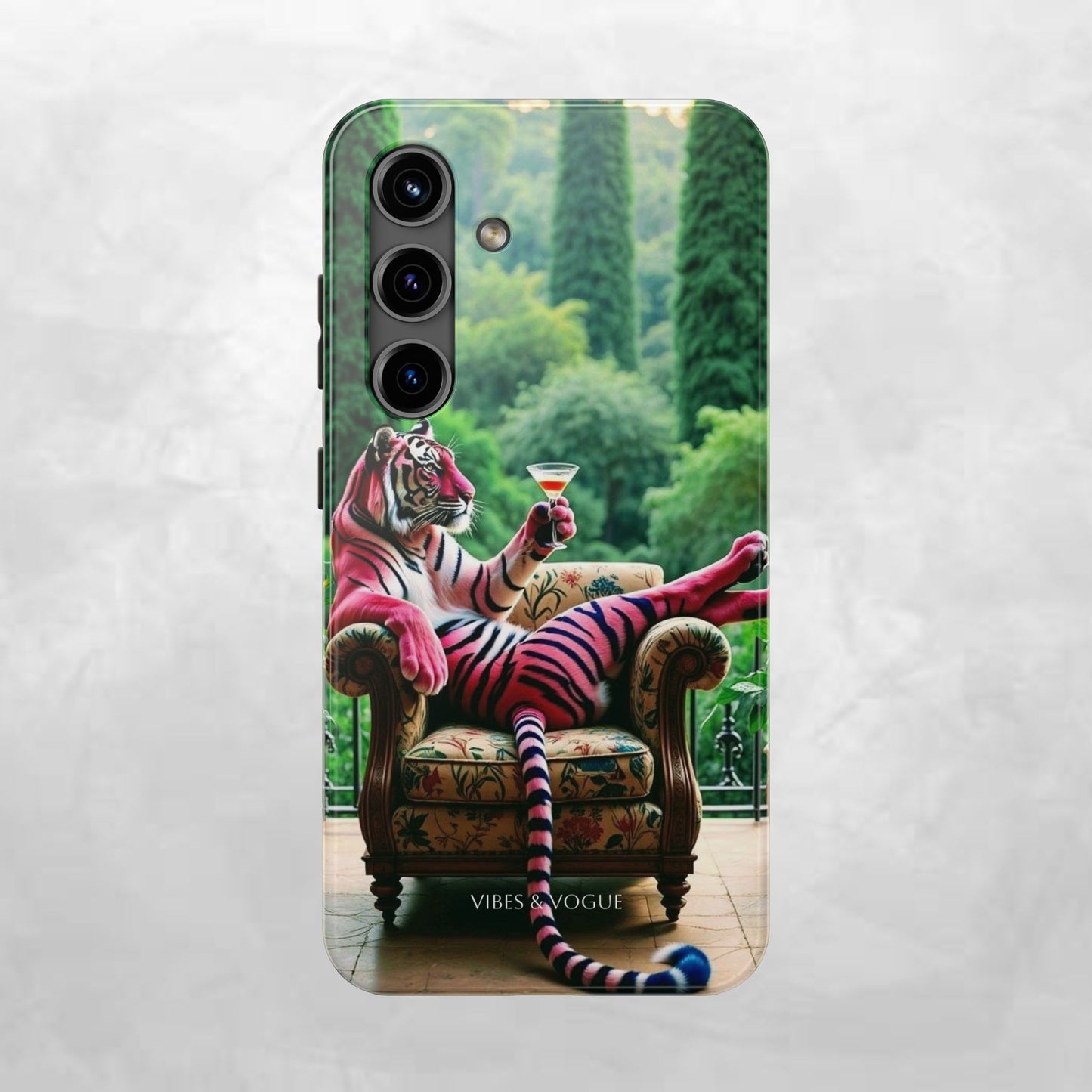 Relaxed Tiger Phone Case | Tough Case for Animal Lovers, Unique Gift for Friends, Stylish Tech Accessories, Fun Phone Cover, Vibrant Design