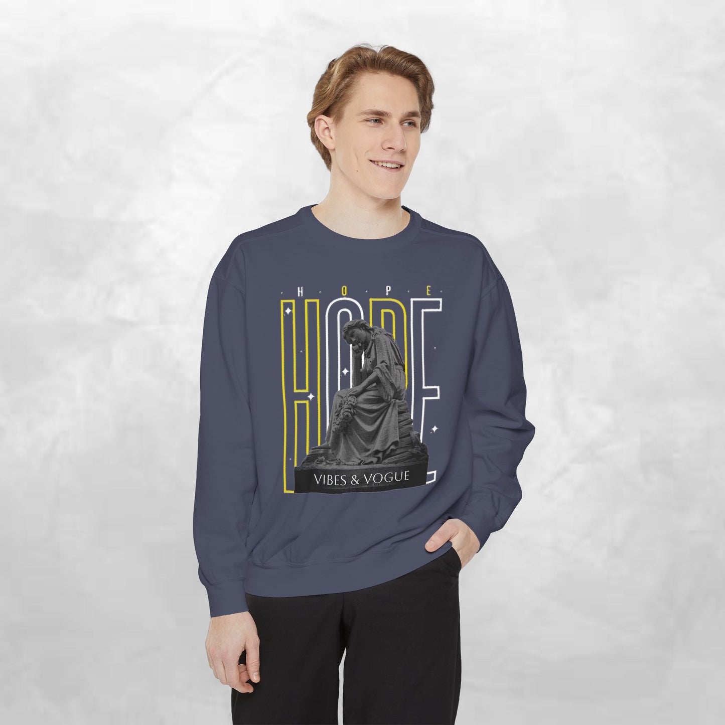 Hope Graphic Sweatshirt, Inspirational Apparel, Casual Unisex Sweater, Motivational Clothing, Gift for Her, Cozy Fashion