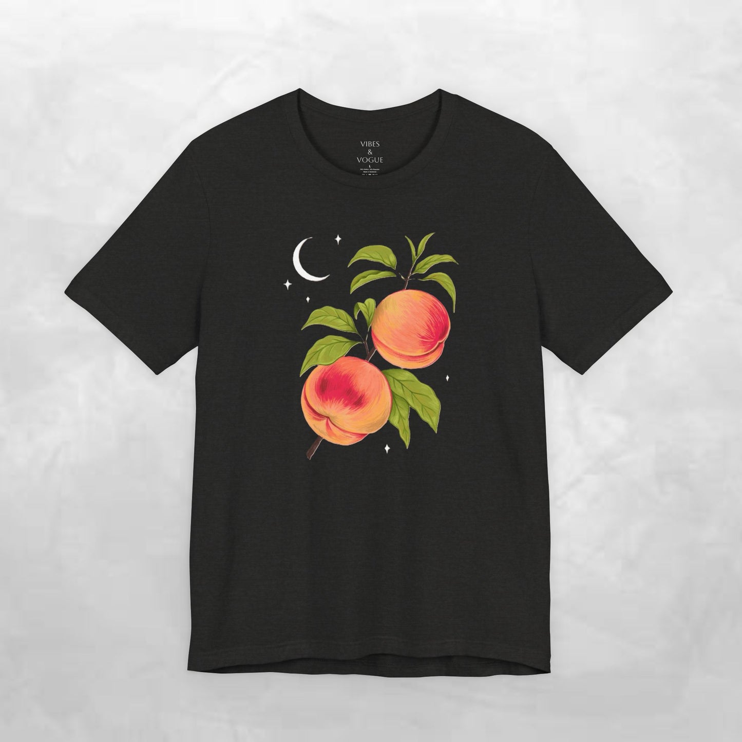Peachy Summer Vibes Tee - Unisex Jersey Short Sleeve Shirt, Casual Wear, Gift for Her, Summer Fashion, Peach Design, Birthday Gift